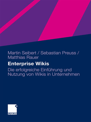 cover image of Enterprise Wikis